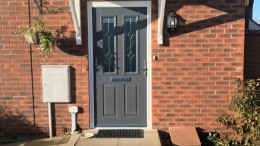 Grey Composite door Yaxley Peterborough